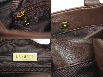 LOEWE アナグラム 2WAY ショルダーバッグ ブラウン