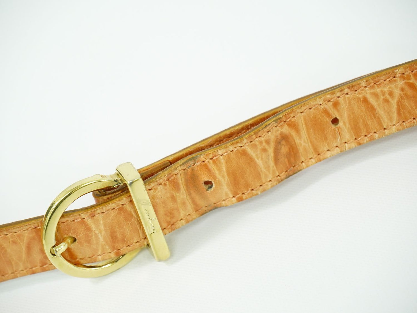 Salvatore Ferragamo ヴァラ ショルダーバッグ オレンジ