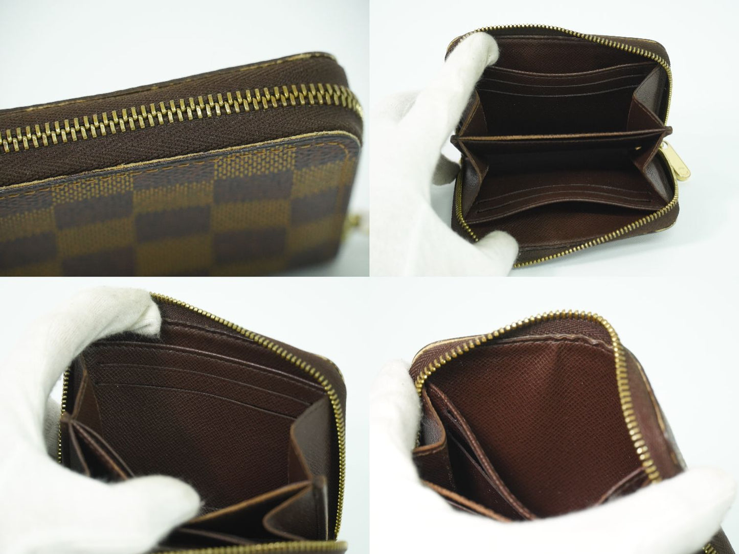 LOUIS VUITTON ジッピーコインパース ダミエ エベヌ コインケース N63070