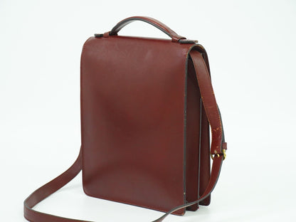 Cartier マストライン 2WAY ショルダーバッグ ボルドー