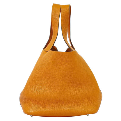 HERMES ピコタンロック GM ハンドバッグ □N刻 2010年 オレンジ