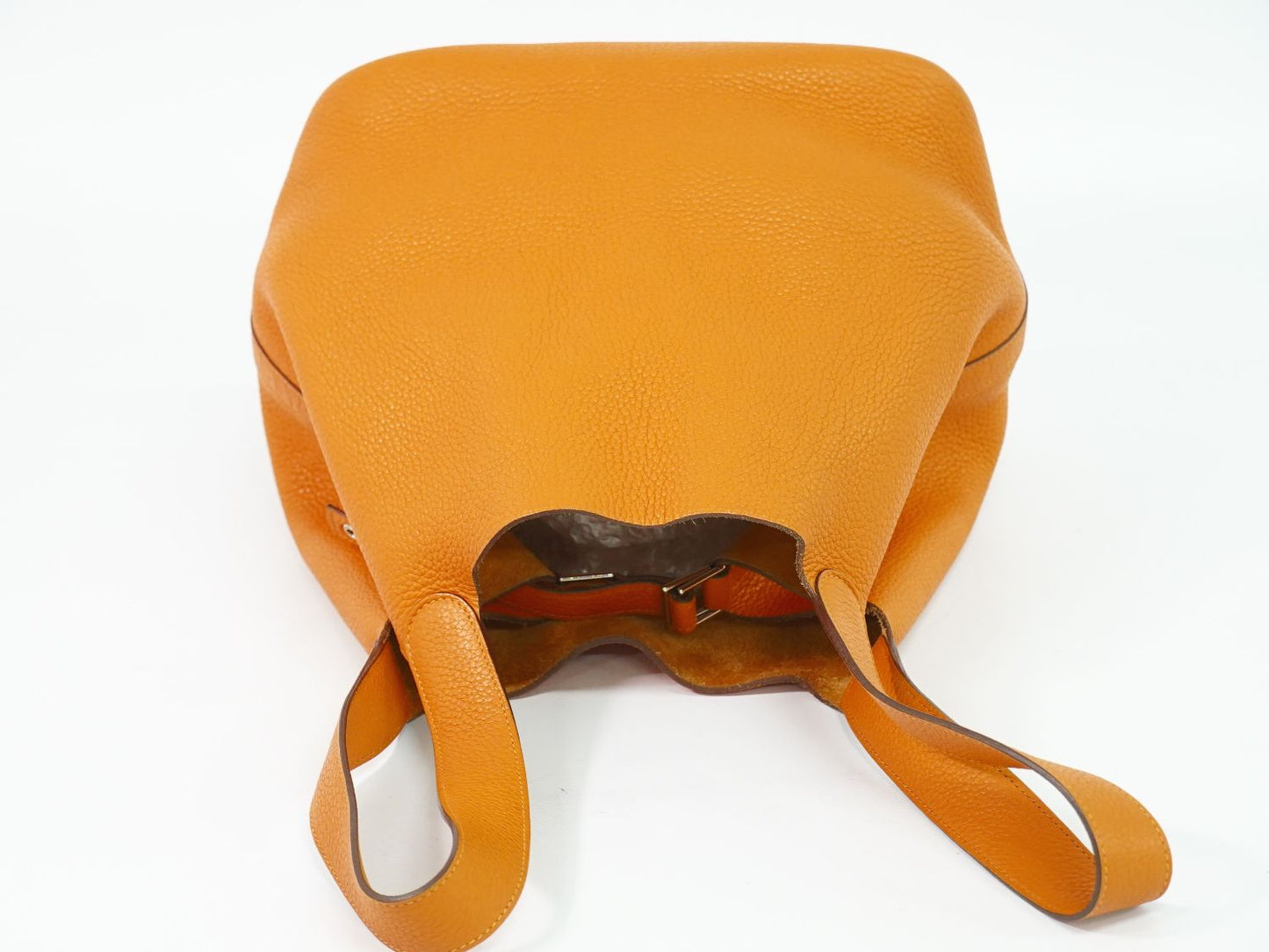 HERMES ピコタンロック GM ハンドバッグ □N刻 2010年 オレンジ