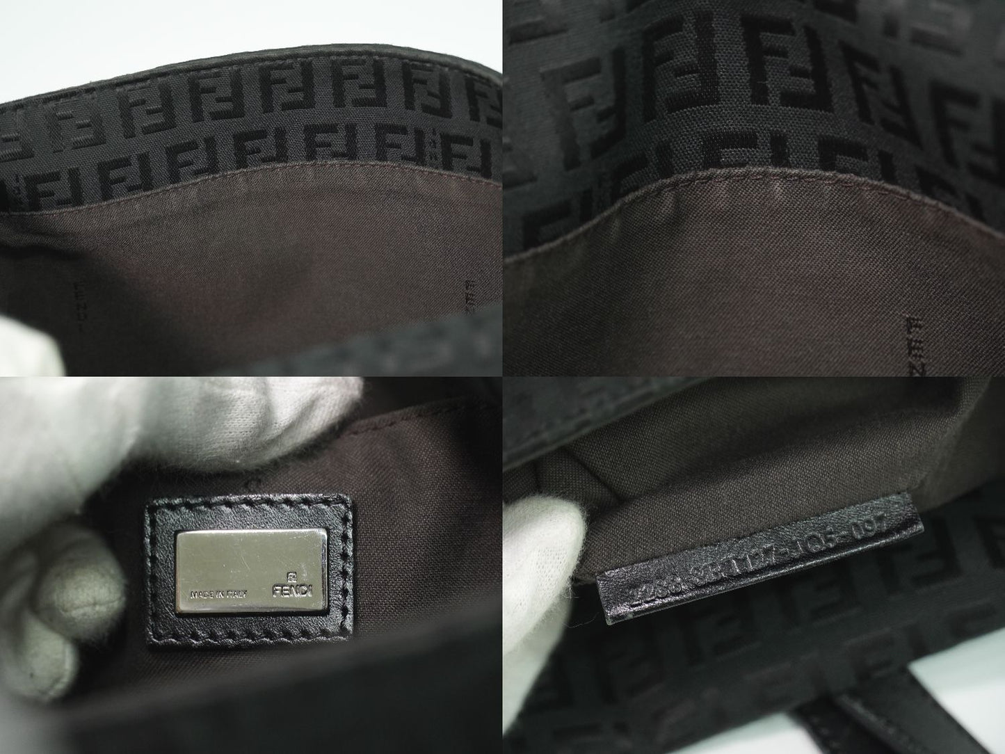 FENDI ズッキーノ ショルダーバッグ ブラック 8BT127