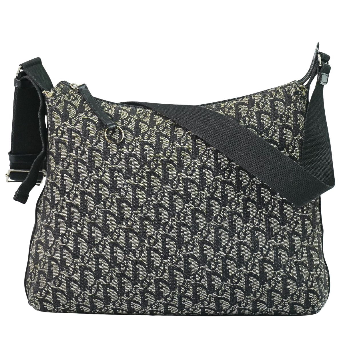 Christian Dior トロッター ショルダーバッグ グレー ブラック