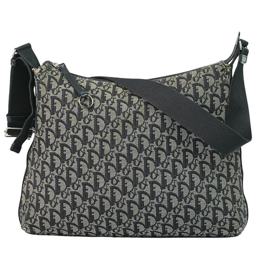 Christian Dior トロッター ショルダーバッグ グレー ブラック