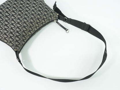 Christian Dior トロッター ショルダーバッグ グレー ブラック