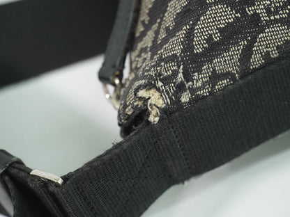 Christian Dior トロッター ショルダーバッグ グレー ブラック