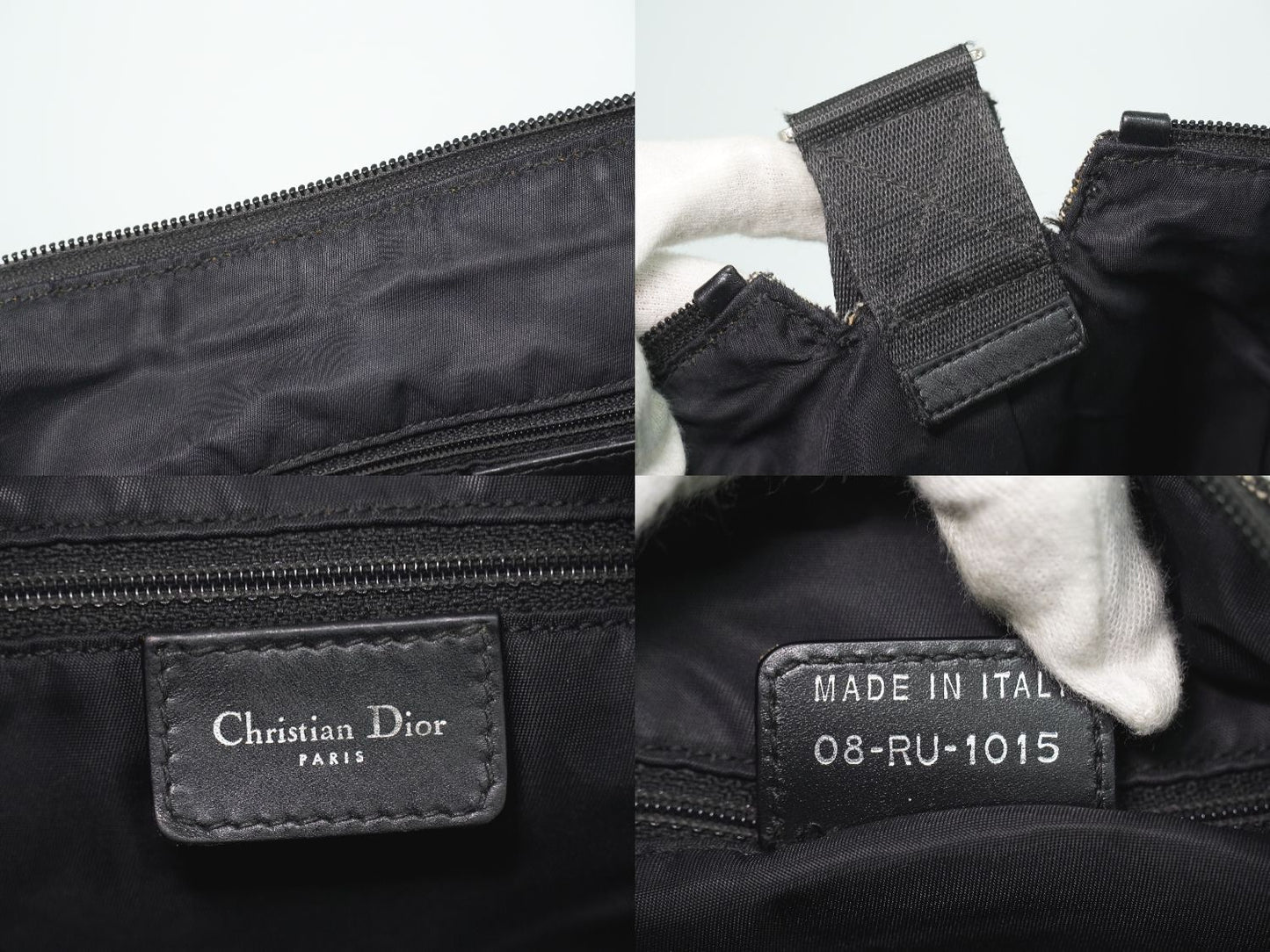 Christian Dior トロッター ショルダーバッグ グレー ブラック