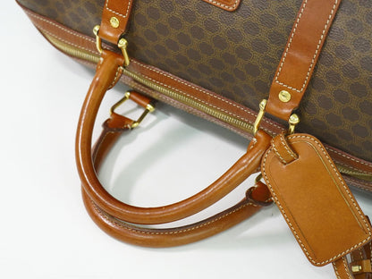 CELINE マカダム ボストンバッグ ブラウン