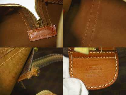 CELINE マカダム ボストンバッグ ブラウン