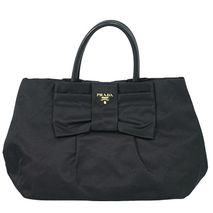 PRADA テスート リボン トートバッグ ブラック BN1601