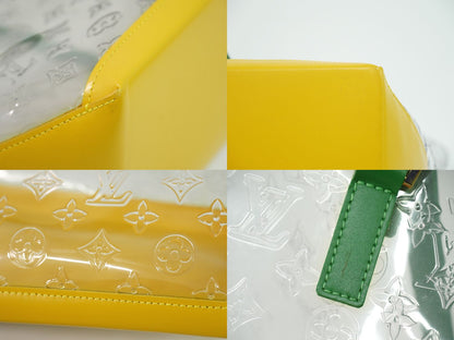 LOUIS VUITTON カバ ブラジル モノグラム ビニール レザー ショルダーバッグ クリア イエロー M99089
