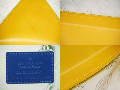 LOUIS VUITTON カバ ブラジル モノグラム ビニール レザー ショルダーバッグ クリア イエロー M99089