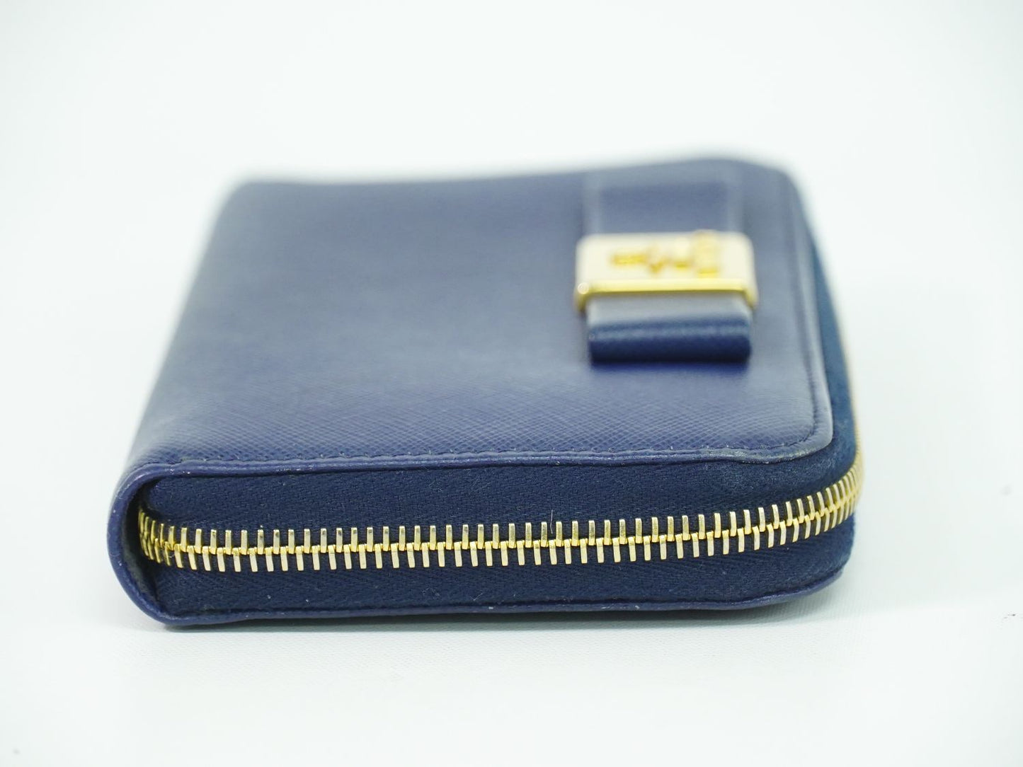 PRADA リボン サフィアーノ 長財布 ネイビー