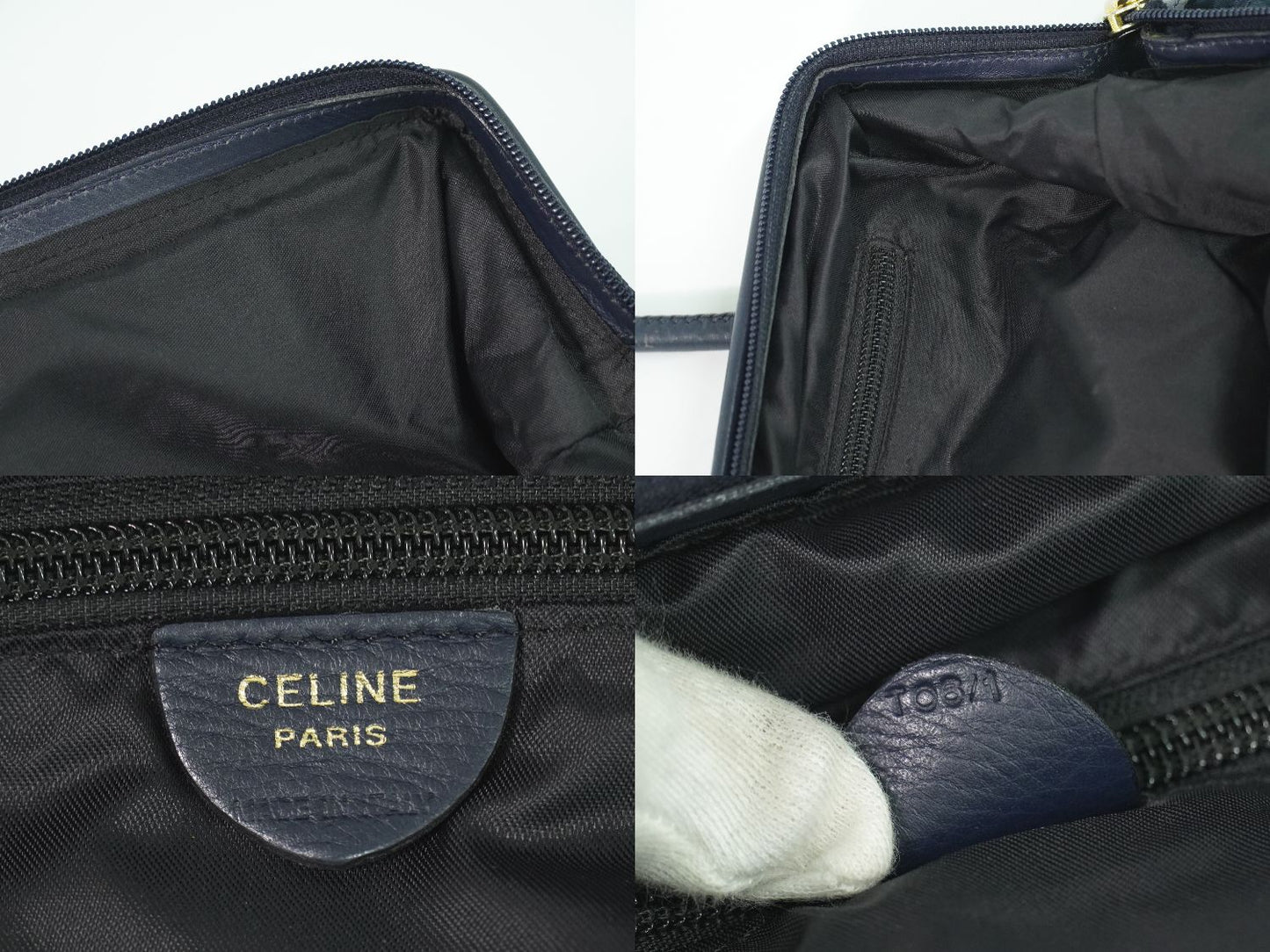 CELINE ショルダーバッグ ネイビー