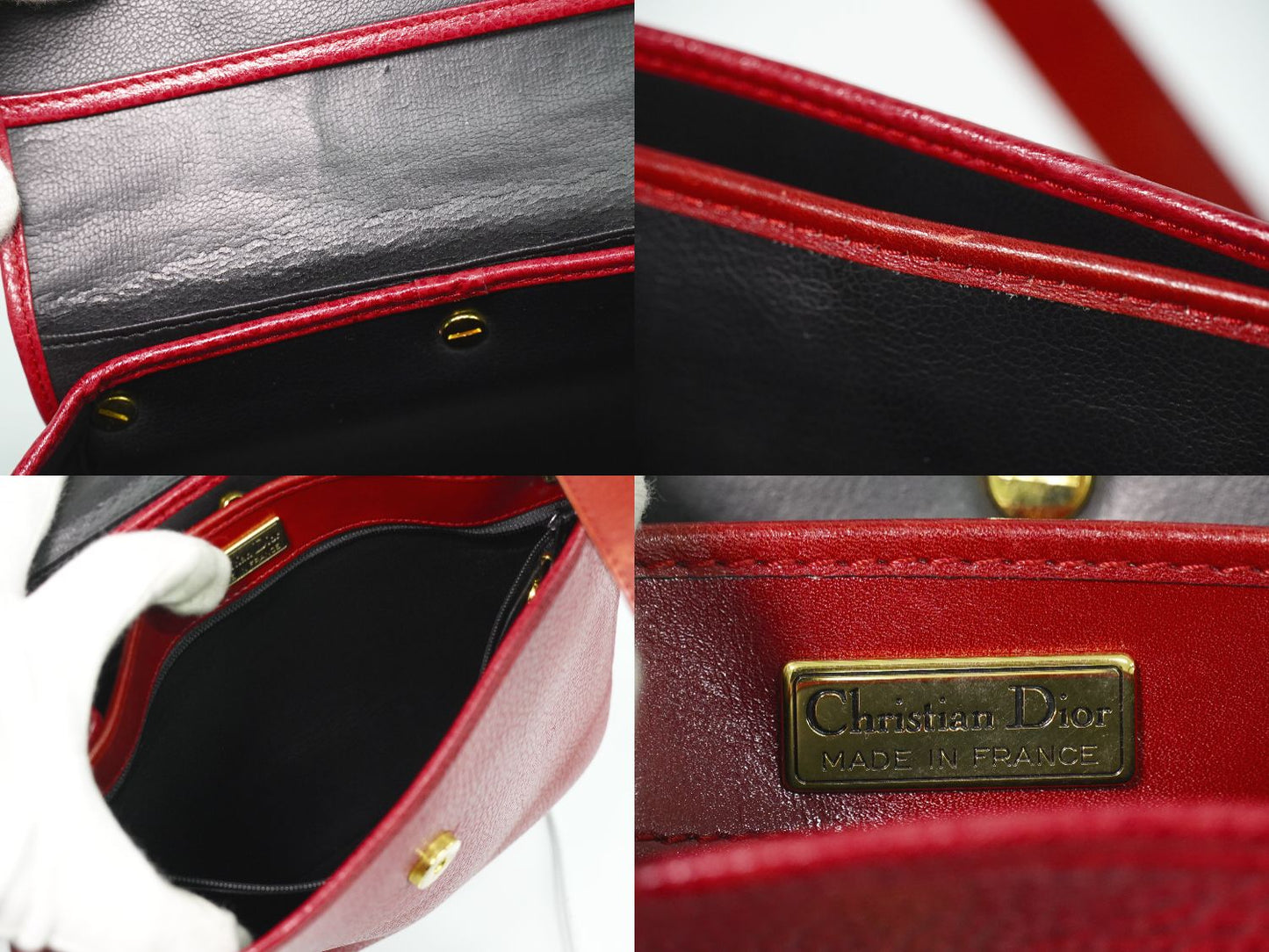 Christian Dior ショルダーバッグ レッド