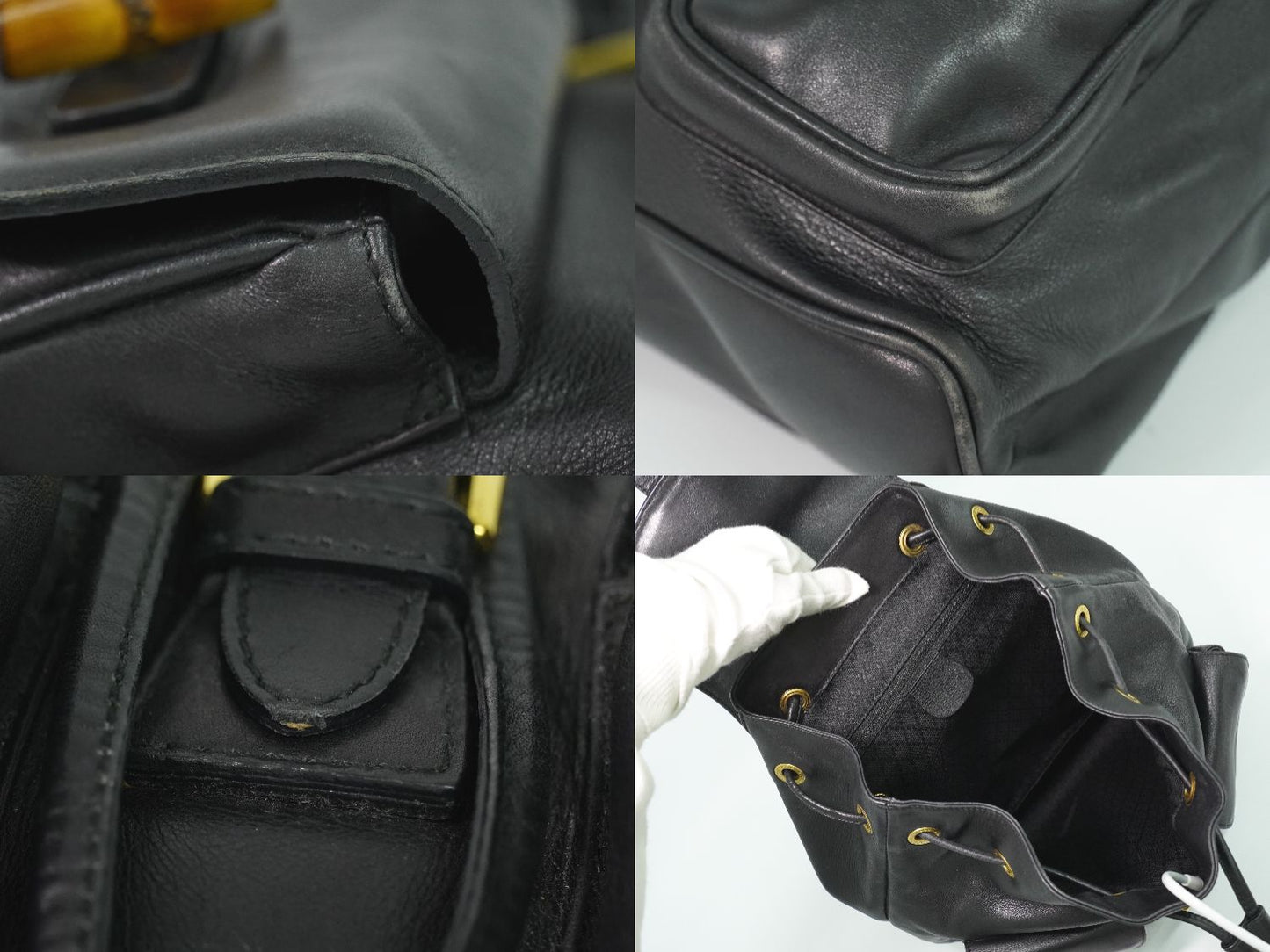 GUCCI バンブー リュックサック ブラック