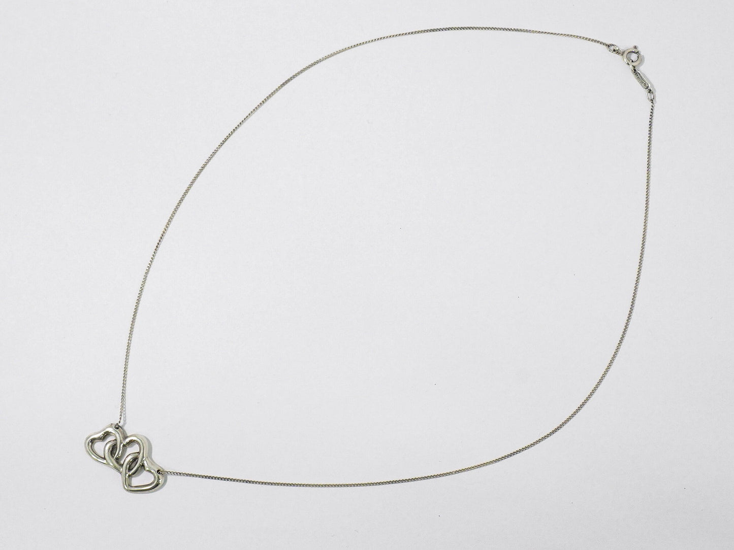 TIFFANY & Co. トリプルハート 925 ネックレス シルバー