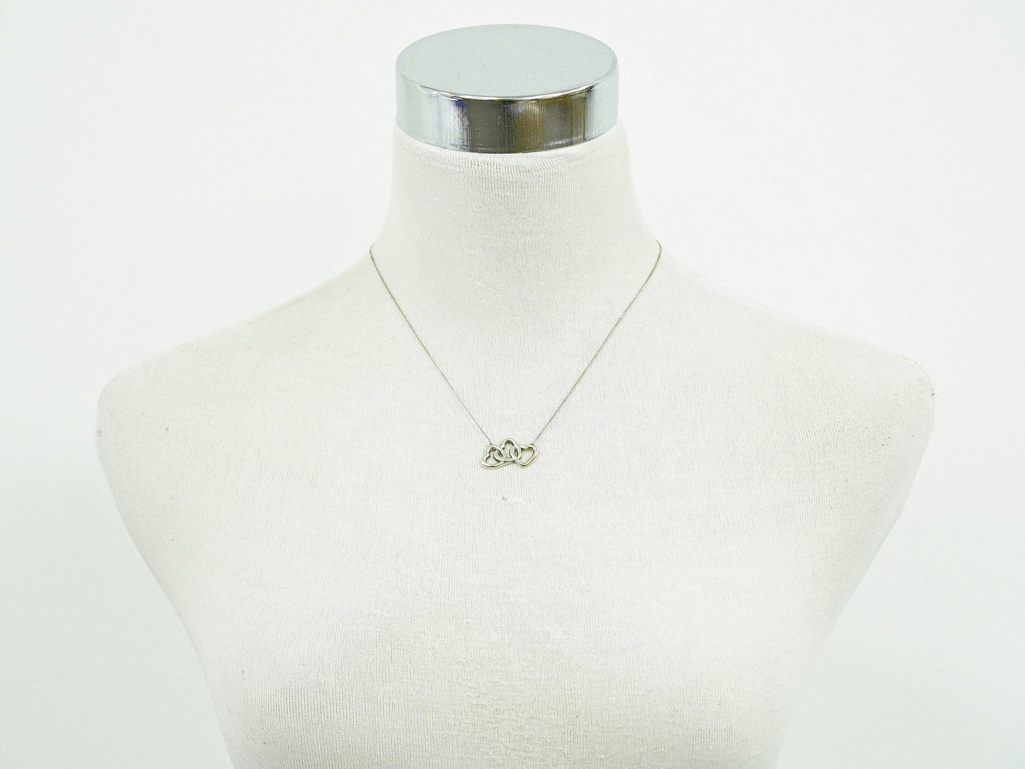 TIFFANY & Co. トリプルハート 925 ネックレス シルバー