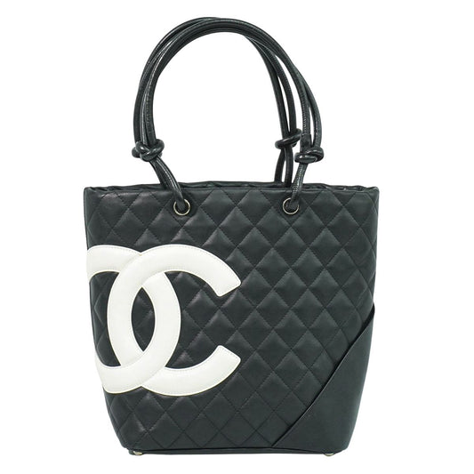 CHANEL ココマーク ミディアム トートバッグ ブラック ホワイト