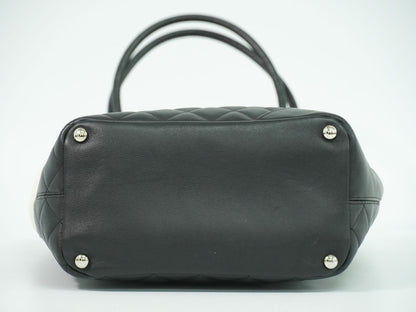 CHANEL ココマーク ミディアム トートバッグ ブラック ホワイト