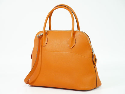 HERMES ボリード 31 シェーブル 2WAY ショルダーバッグ □I刻 2005年 オレンジ