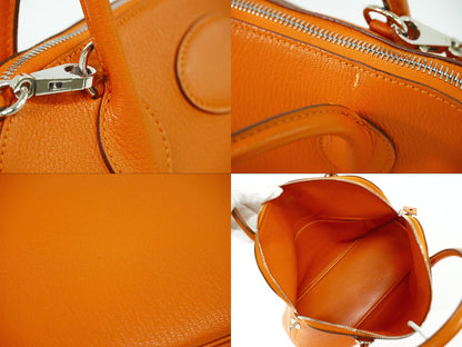 HERMES ボリード 31 シェーブル 2WAY ショルダーバッグ □I刻 2005年 オレンジ