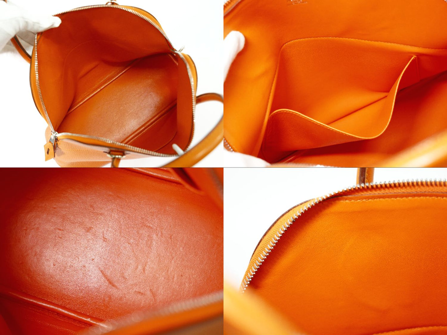 HERMES ボリード 31 シェーブル 2WAY ショルダーバッグ □I刻 2005年 オレンジ