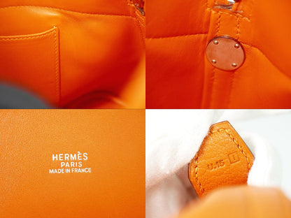 HERMES ボリード 31 シェーブル 2WAY ショルダーバッグ □I刻 2005年 オレンジ