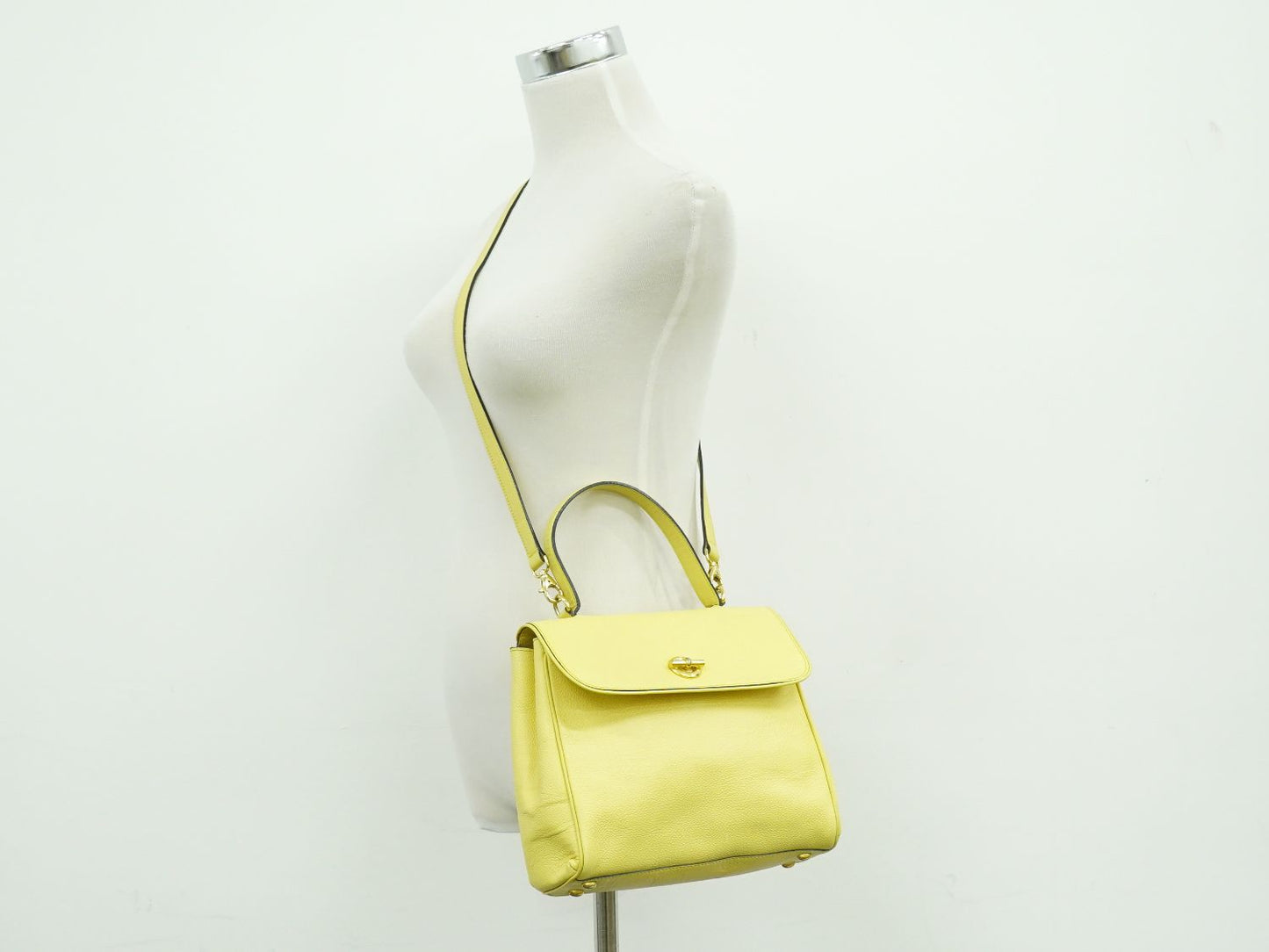 CELINE 2WAY ショルダーバッグ イエロー