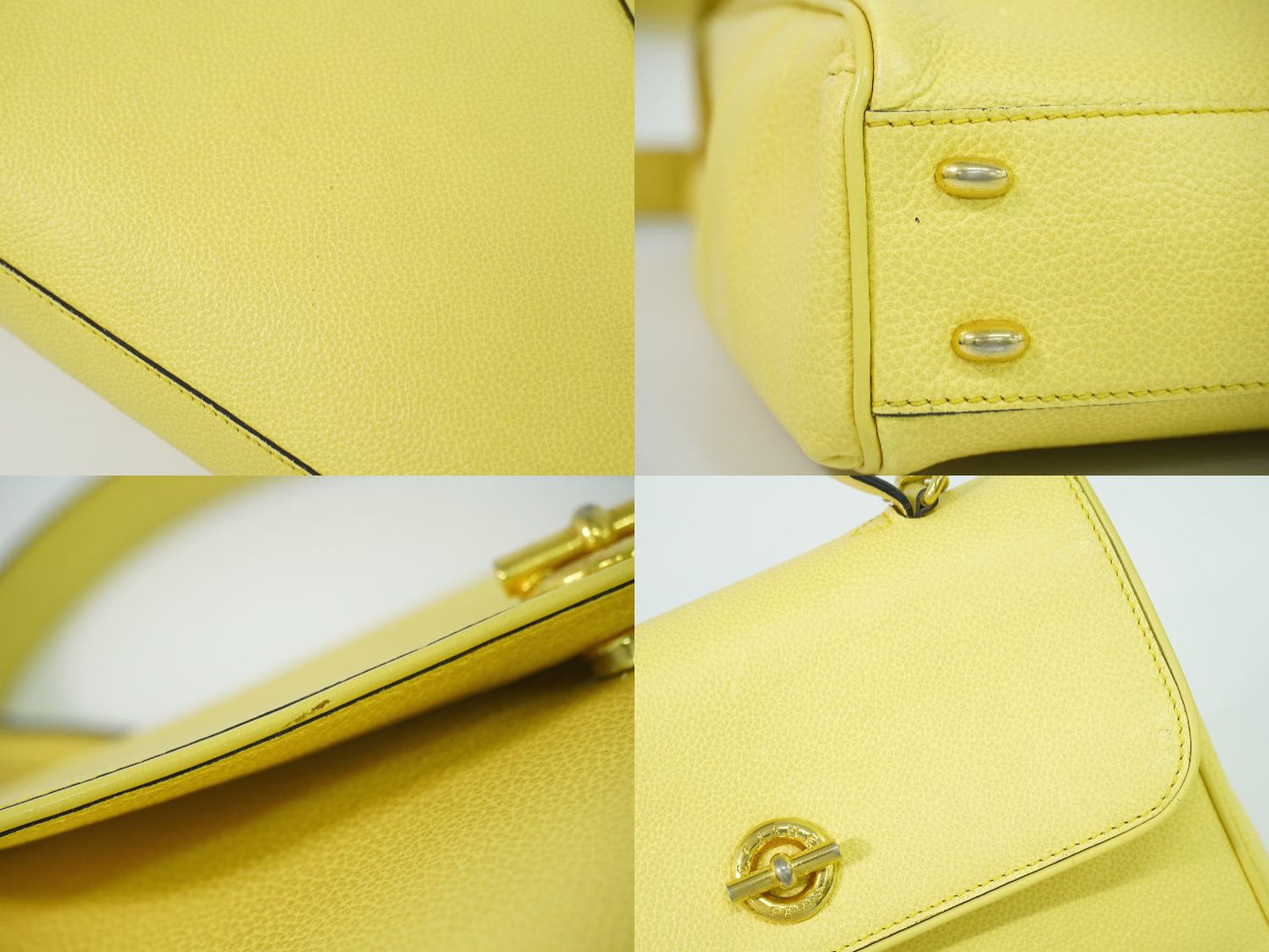 CELINE 2WAY ショルダーバッグ イエロー