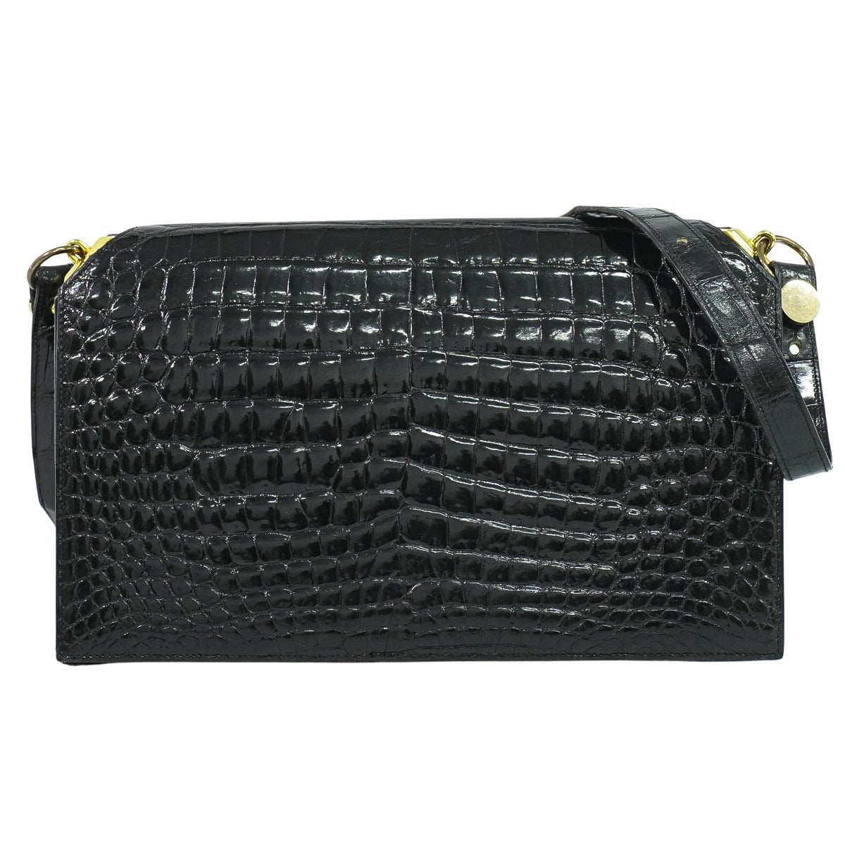 Christian Dior クロコダイル ショルダーバッグ ブラック