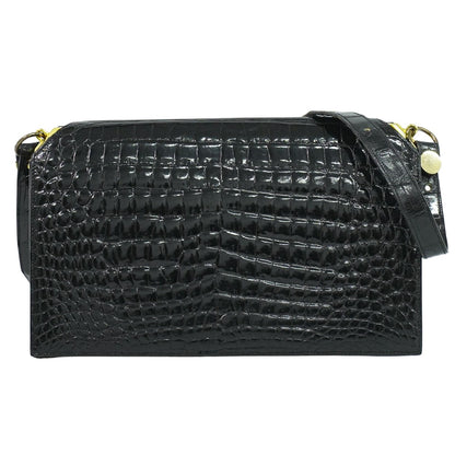 Christian Dior クロコダイル ショルダーバッグ ブラック