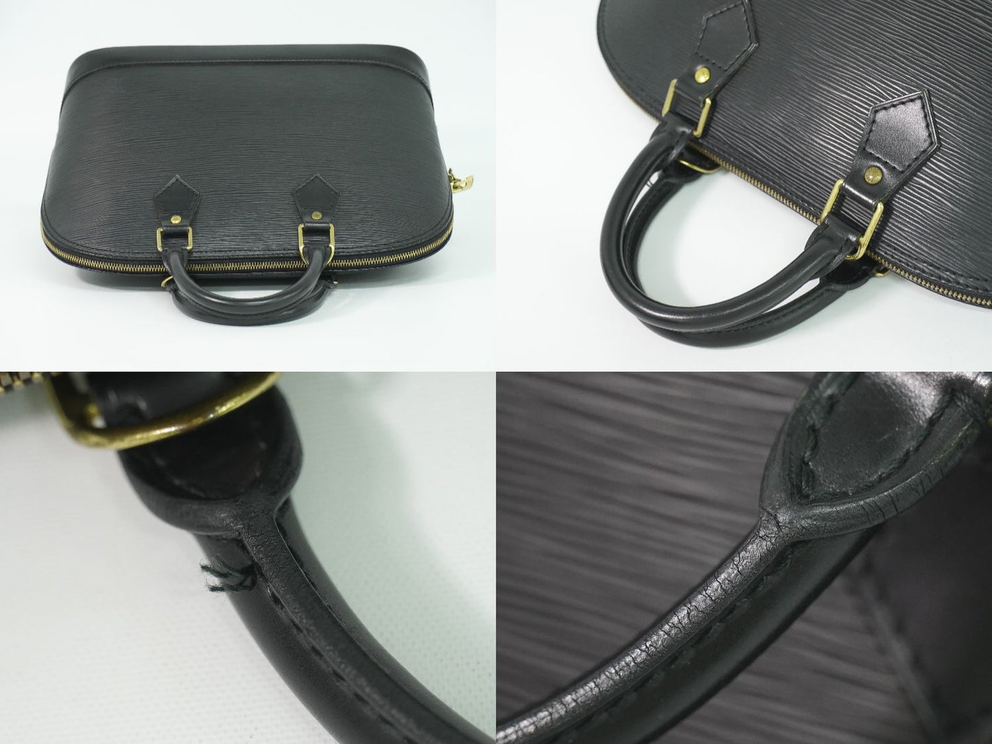 LOUIS VUITTON アルマ エピ レザー ハンドバッグ ノワール M52142