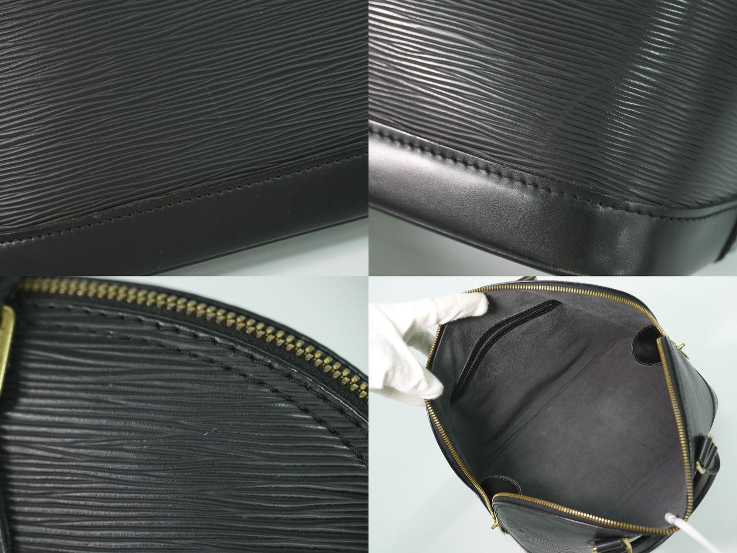 LOUIS VUITTON アルマ エピ レザー ハンドバッグ ノワール M52142
