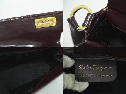 Salvatore Ferragamo ガンチーニ ショルダーバッグ ブラウン