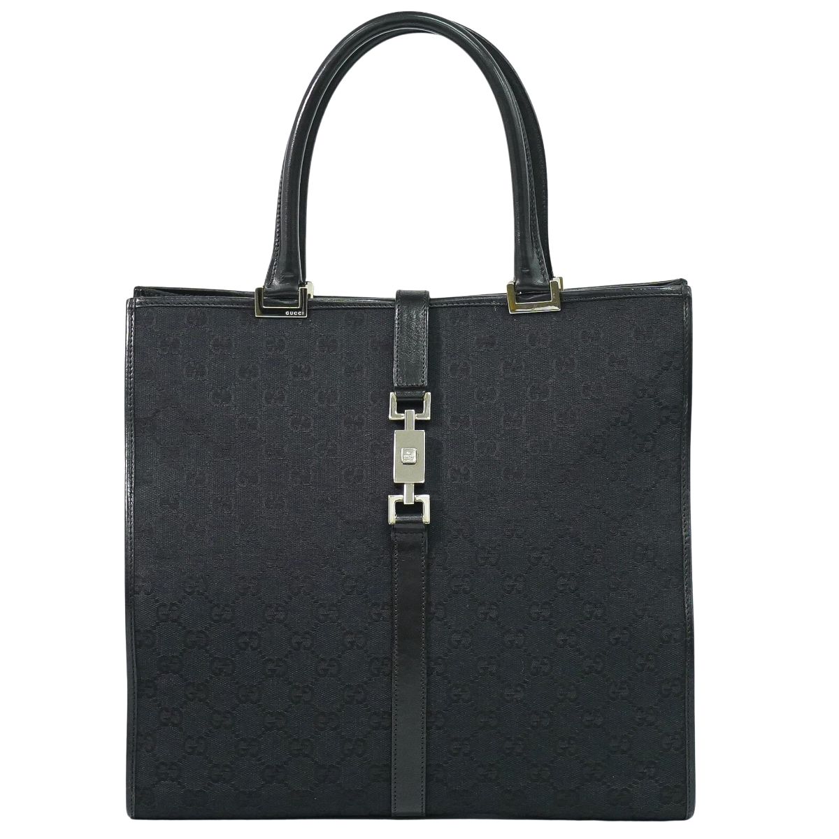GUCCI ジャッキー GGキャンバス トートバッグ ブラック 002･1064