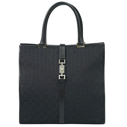 GUCCI ジャッキー GGキャンバス トートバッグ ブラック 002･1064