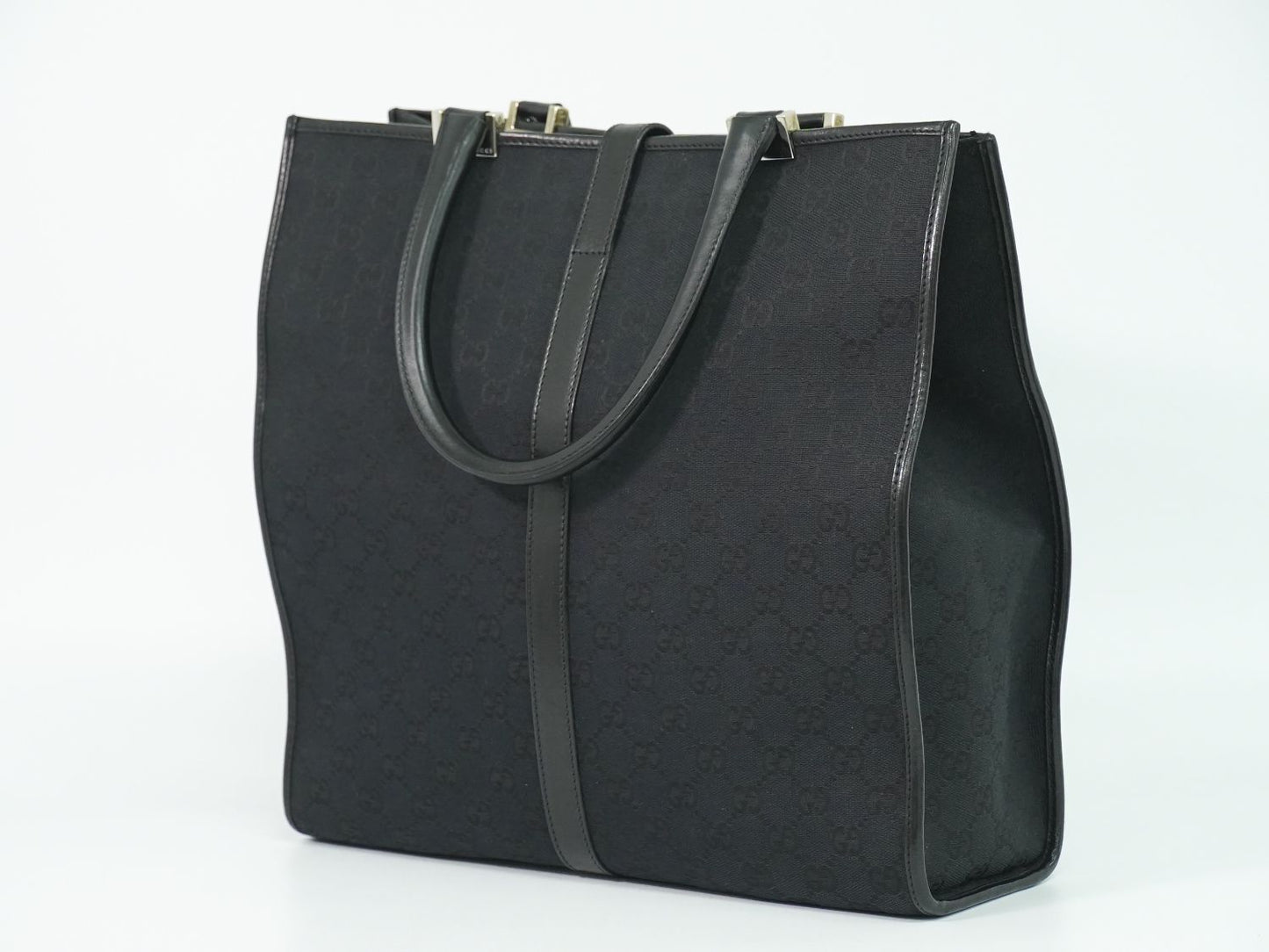 GUCCI ジャッキー GGキャンバス トートバッグ ブラック 002･1064