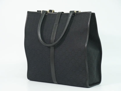 GUCCI ジャッキー GGキャンバス トートバッグ ブラック 002･1064