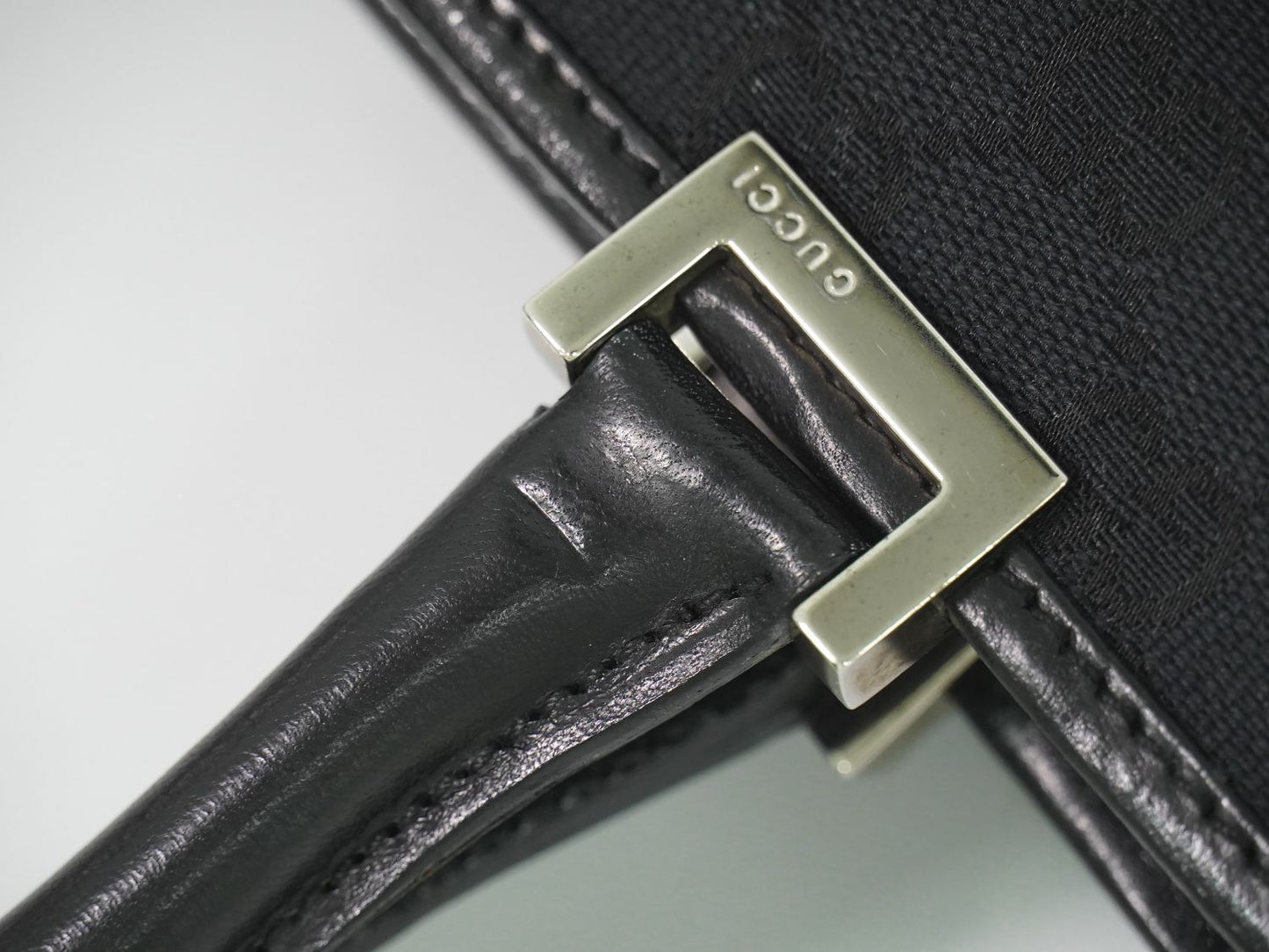 GUCCI ジャッキー GGキャンバス トートバッグ ブラック 002･1064