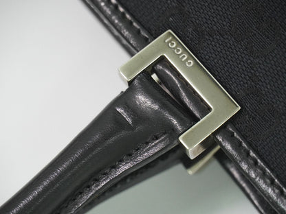 GUCCI ジャッキー GGキャンバス トートバッグ ブラック 002･1064