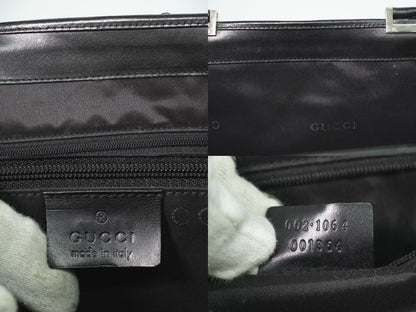 GUCCI ジャッキー GGキャンバス トートバッグ ブラック 002･1064