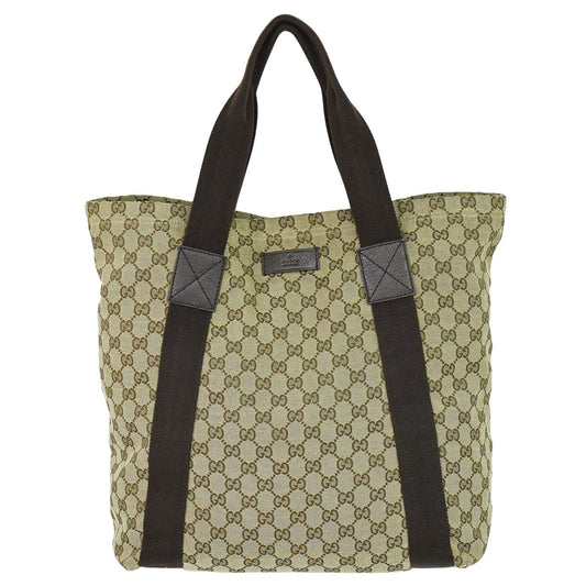GUCCI GGキャンバス トートバッグ ベージュ ブラウン 189669