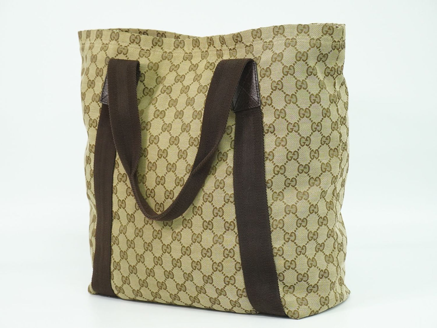 GUCCI GGキャンバス トートバッグ ベージュ ブラウン 189669