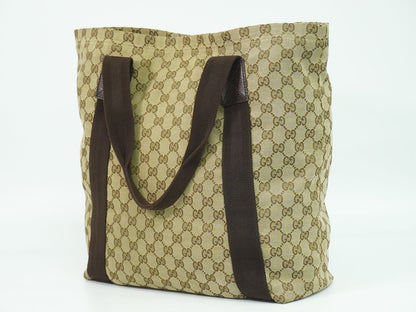 GUCCI GGキャンバス トートバッグ ベージュ ブラウン 189669