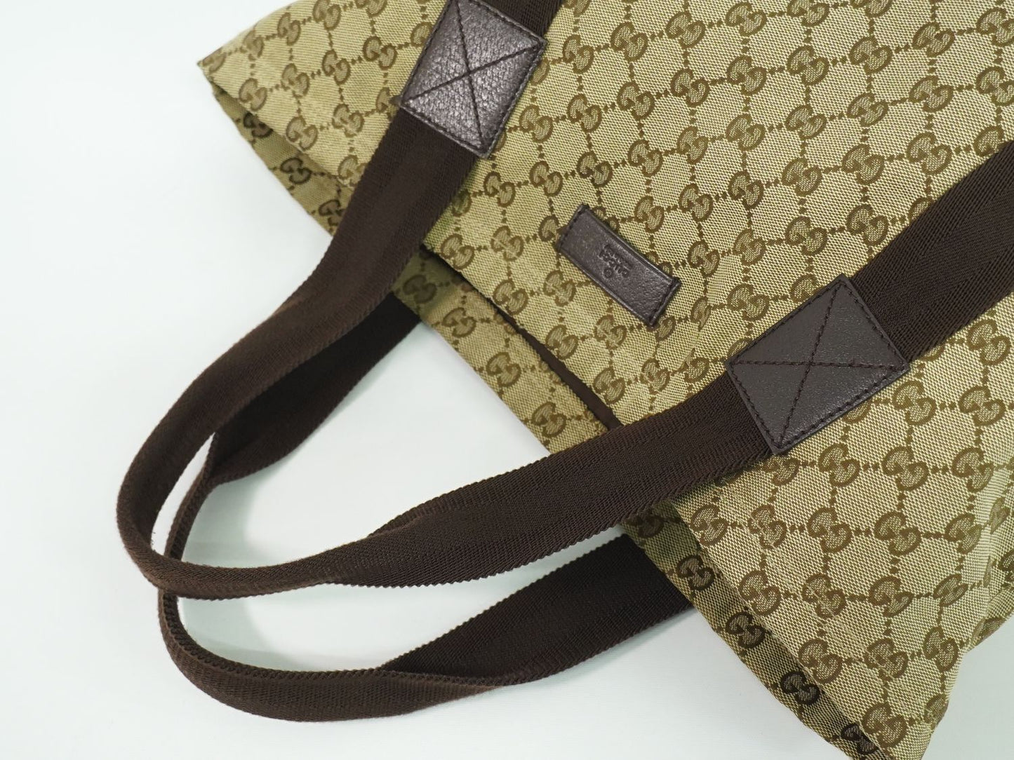 GUCCI GGキャンバス トートバッグ ベージュ ブラウン 189669