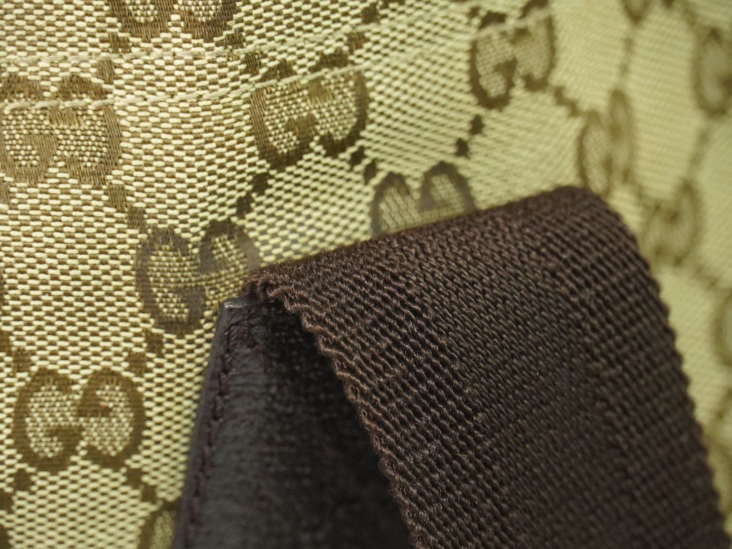 GUCCI GGキャンバス トートバッグ ベージュ ブラウン 189669