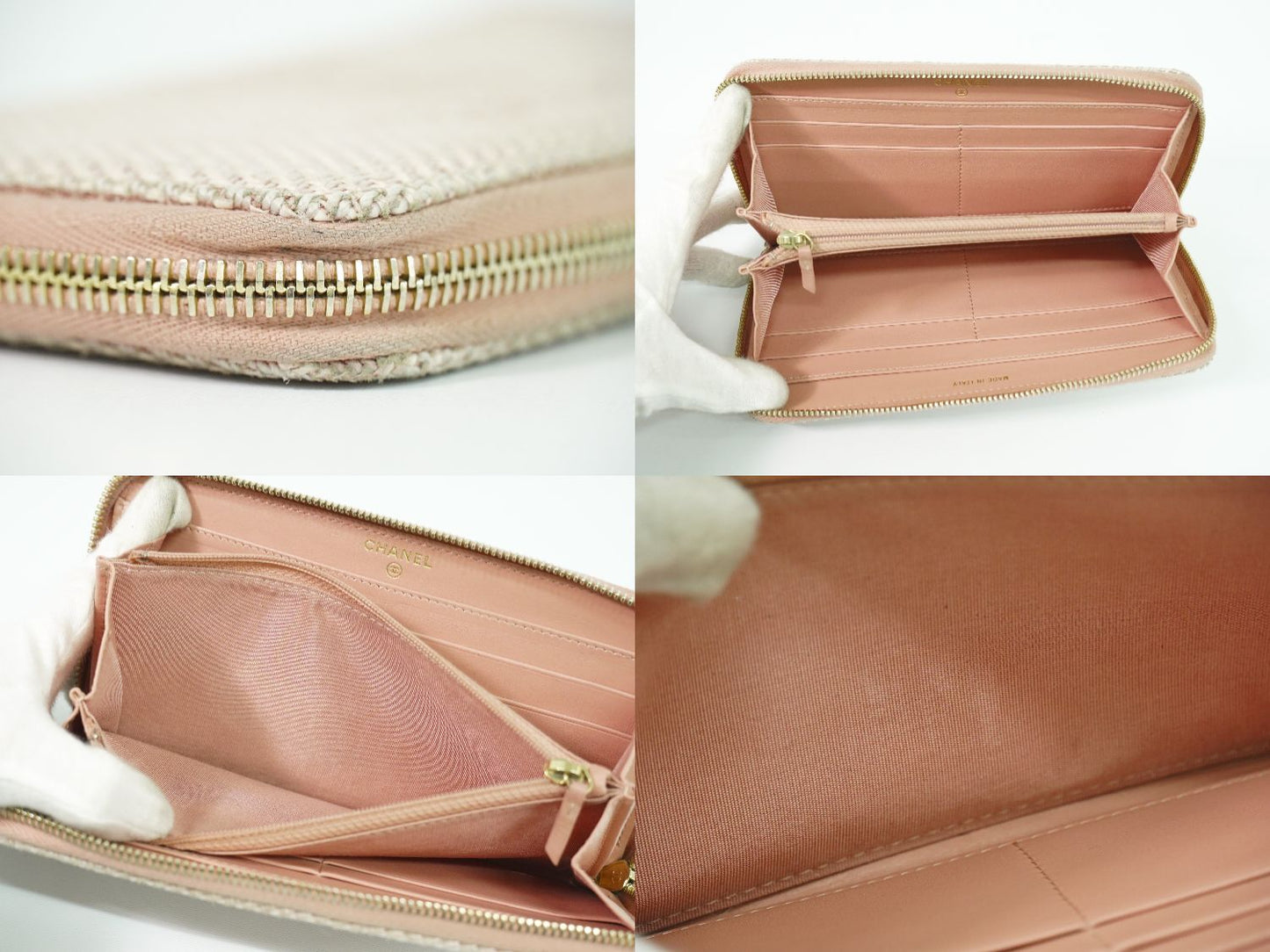 CHANEL ドーヴィル ココマーク 長財布 ピンク