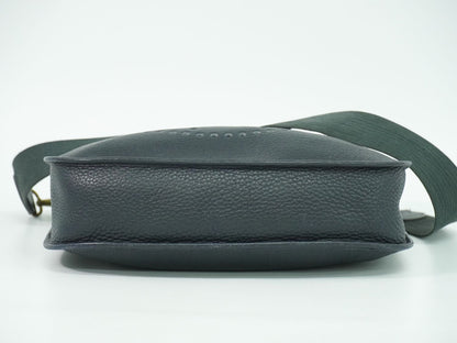 HERMES エヴリン 1 GM アルデンヌ ショルダーバッグ 〇T刻 1990年 ネイビー